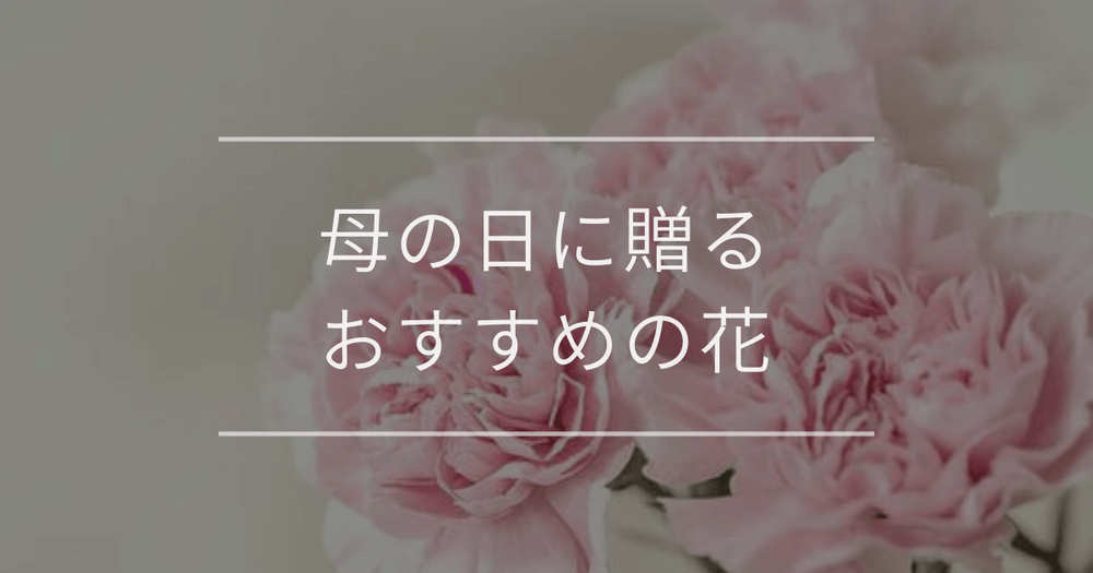 【2026年最新版】母の日に贈るおすすめの花｜迷わない選び方のコツ