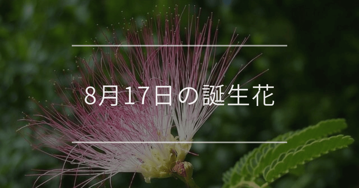 8月17日の誕生花