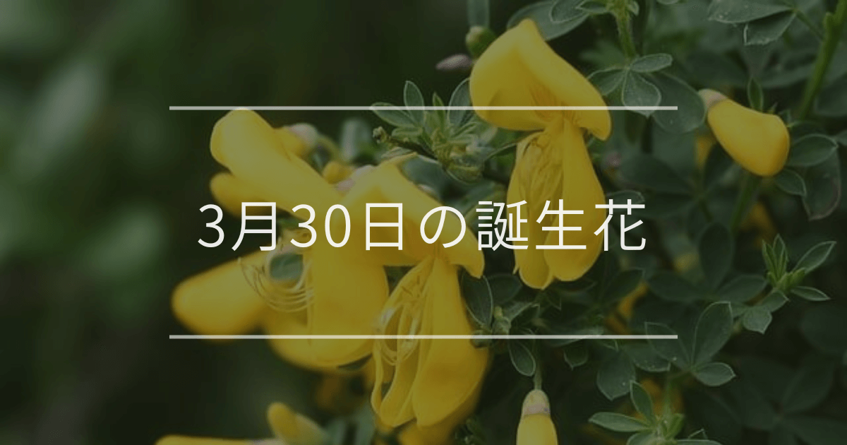 3月30日の誕生花