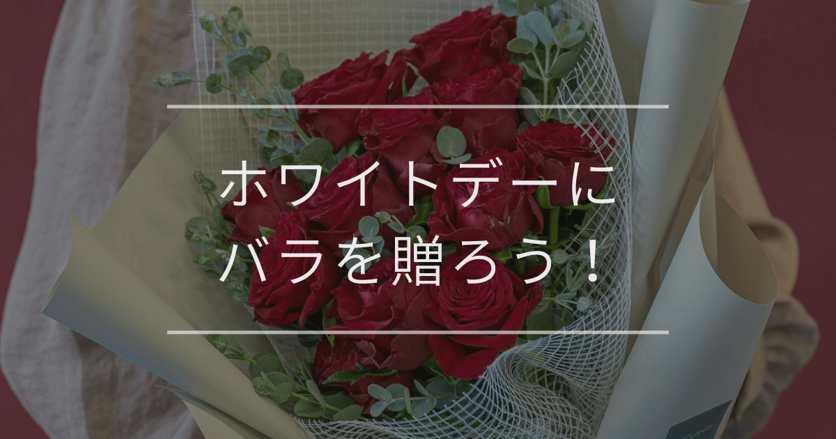 ホワイトデーにバラを贈ろう！バラの花言葉や本数別の意味も解説