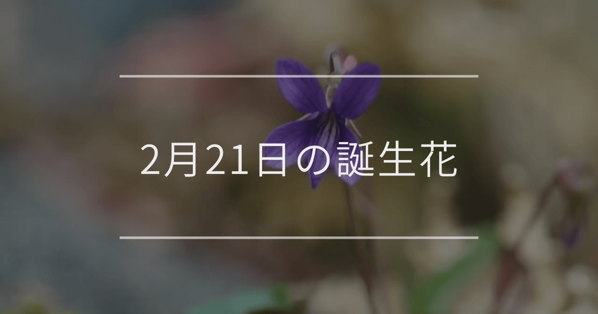 2月21日の誕生花