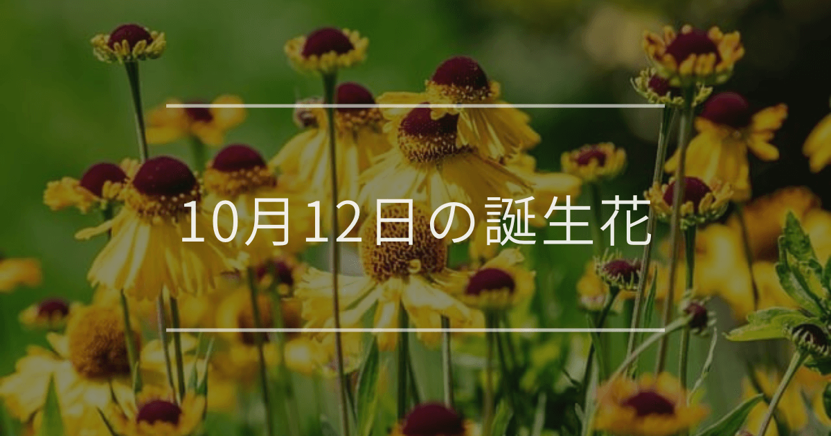 10月12日の誕生花