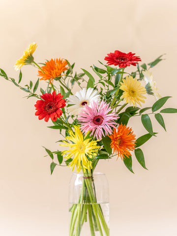 ガーベラの花束 10本 - ミックス -