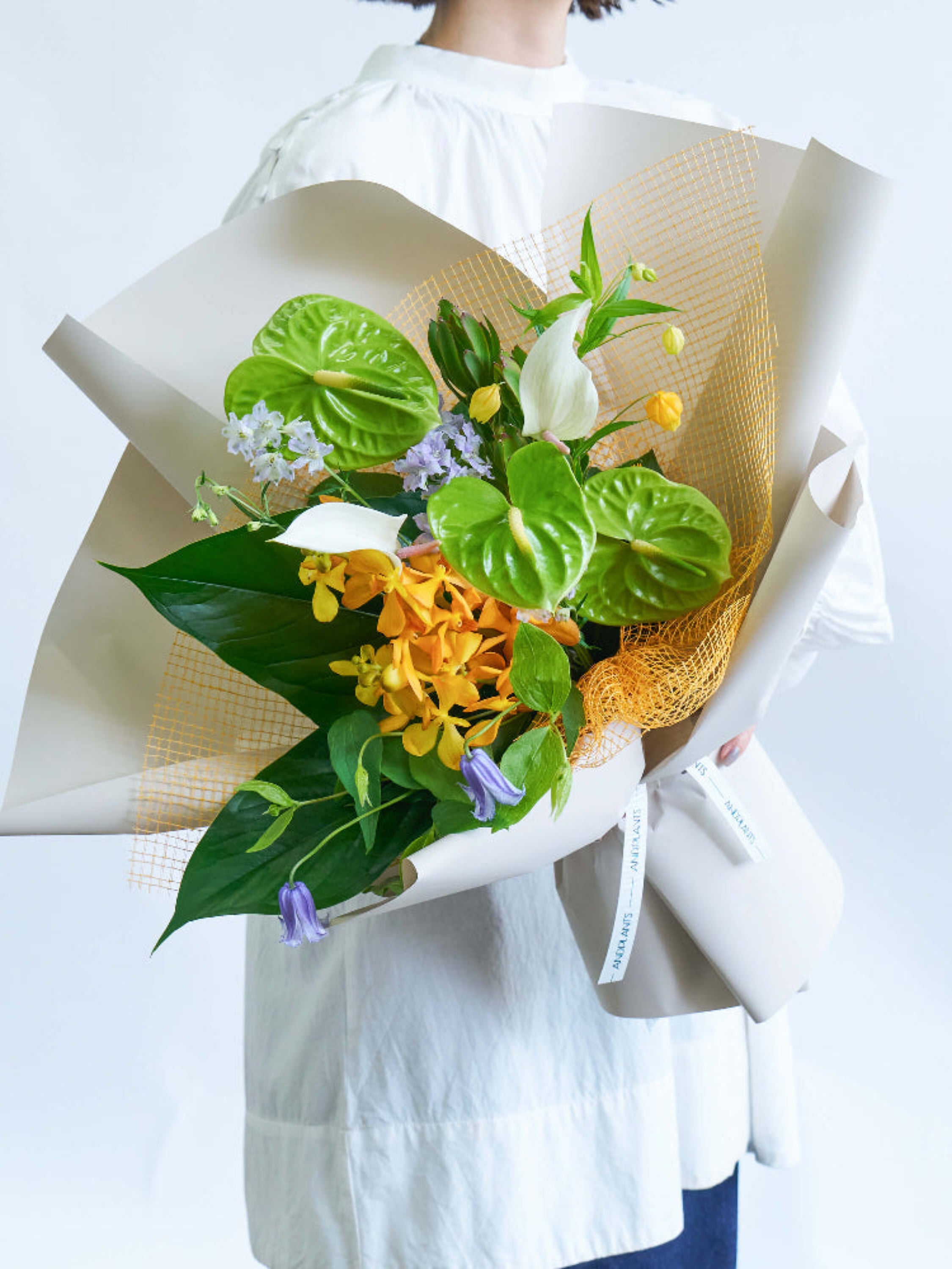 【8月の誕生花】アンスリウムの花束L