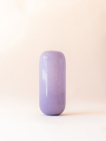 BROSTE COPENHAGEN Mouthblown Glass Vase Purple - Kai -