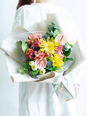 フローリストにおまかせ 季節の花束 L - MIX -