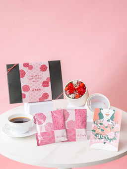 【母の日】椿屋珈琲「ドリップパック（6パック）」とプリザーブドフラワーボックスのセット