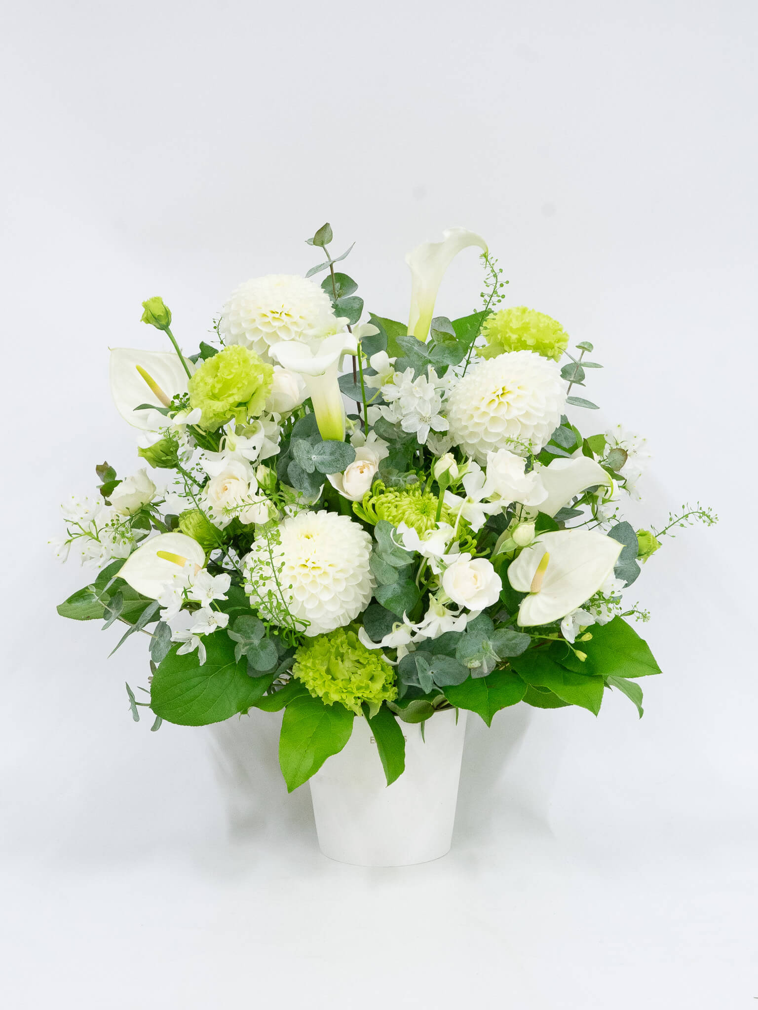 【お供え用】おまかせアレンジ L　- ホワイト -