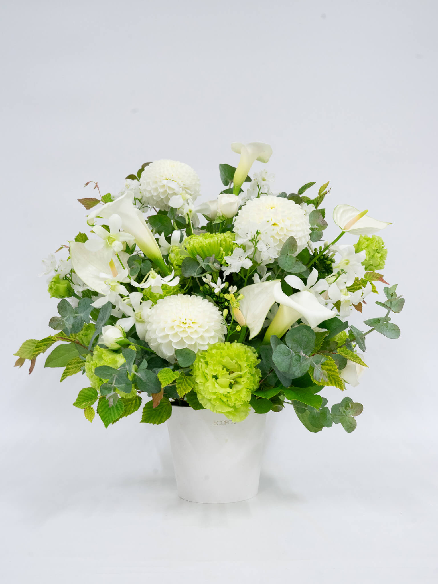 【お供え用】おまかせアレンジ L　- ホワイト -