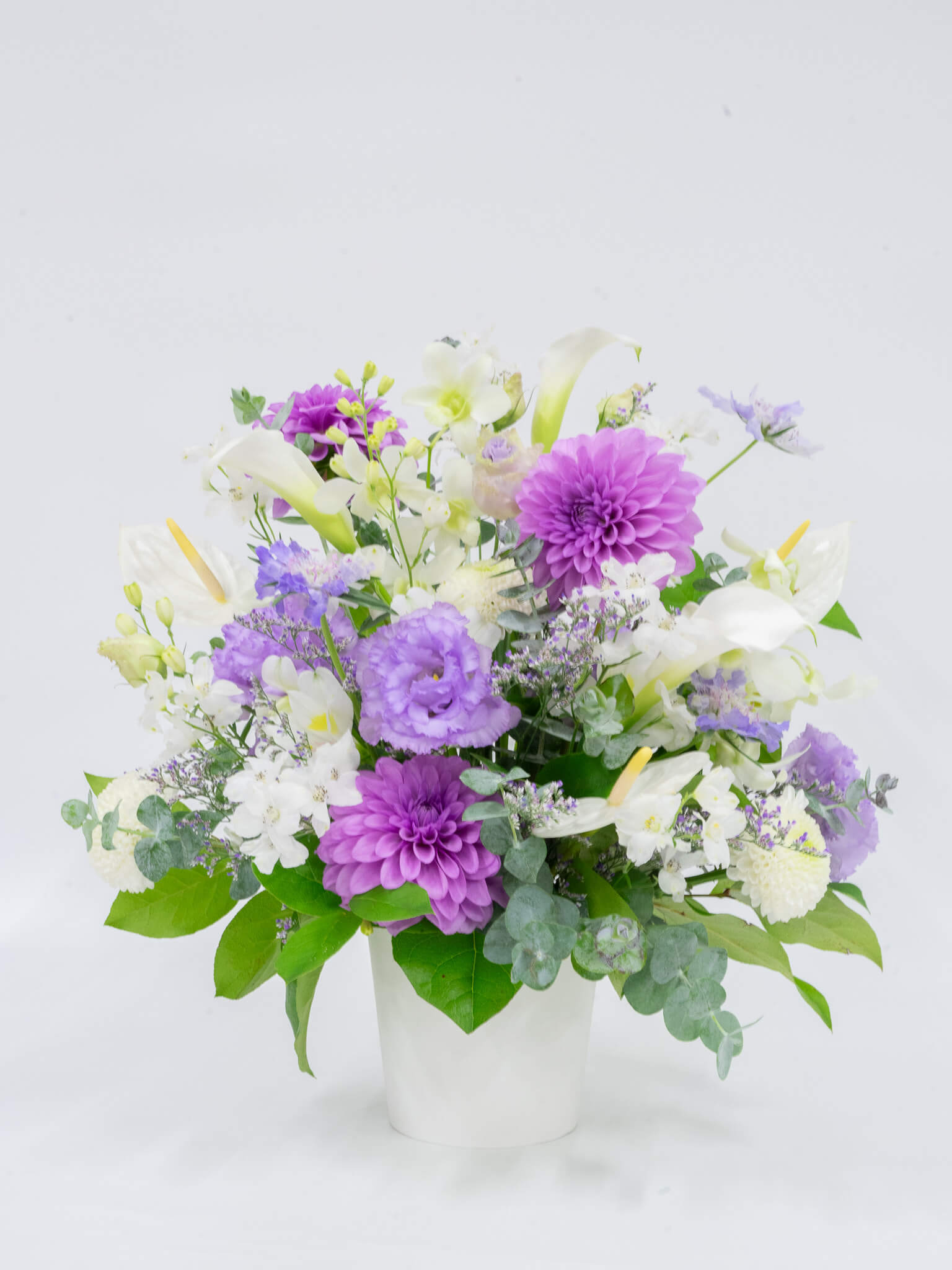 【お供え用】おまかせアレンジ L　- パープル -