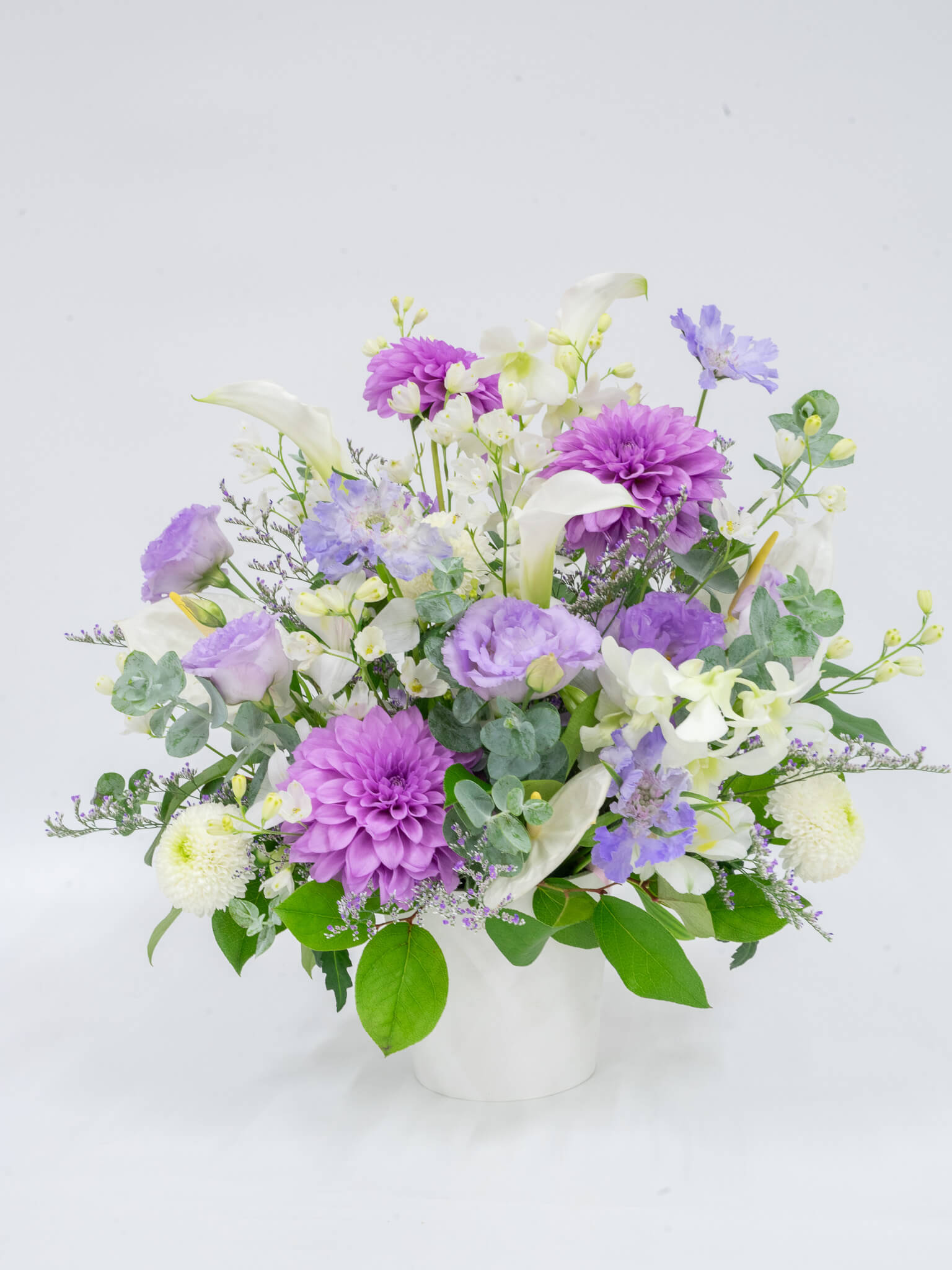 【お供え用】おまかせアレンジ L　- パープル -