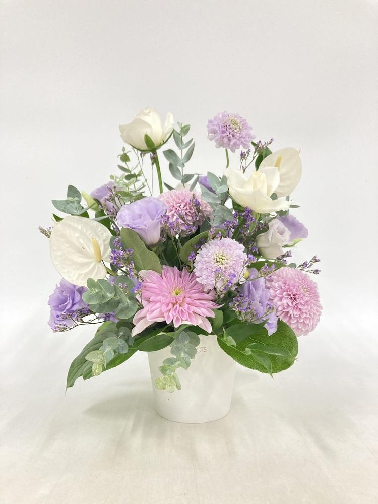 【お供え用】おまかせアレンジ M　- パープル -