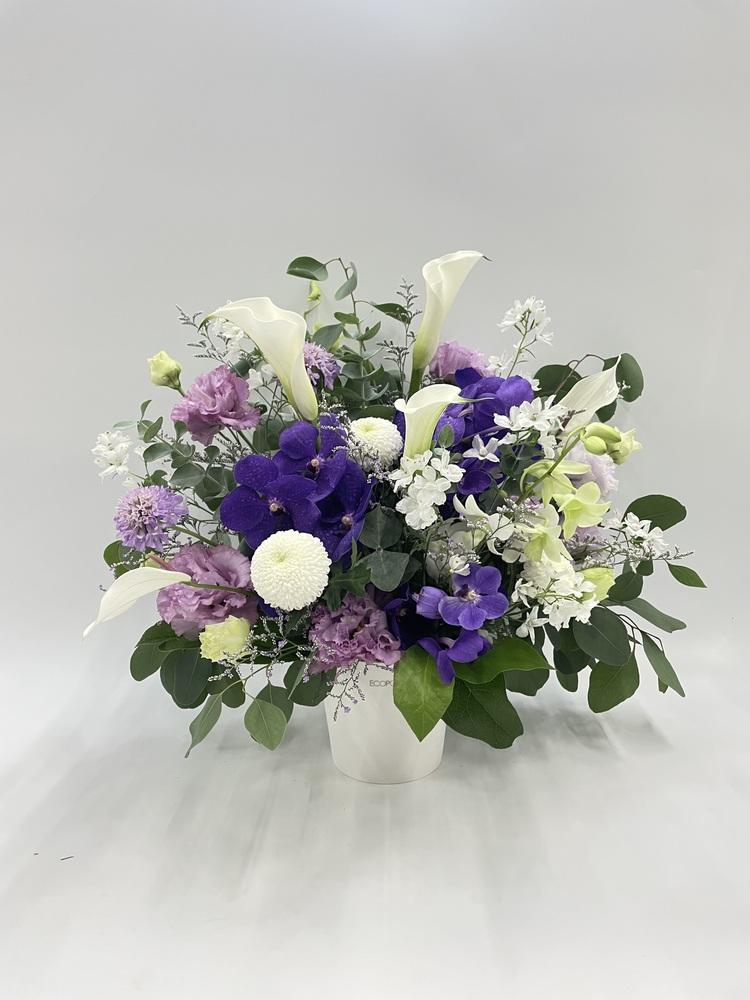 【お供え用】おまかせアレンジ L　- パープル -