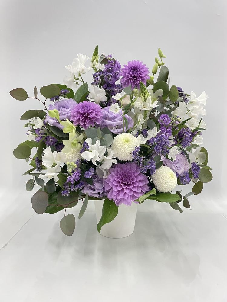 【お供え用】おまかせアレンジ L　- パープル -