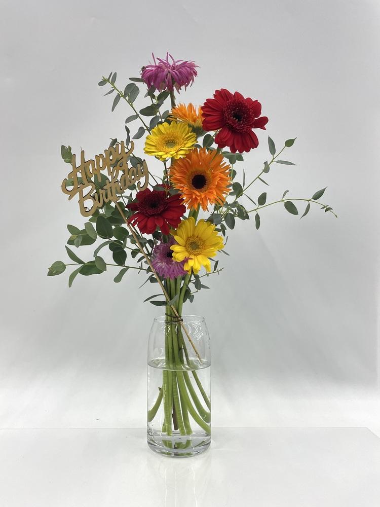 ガーベラの花束 10本 - ミックス -