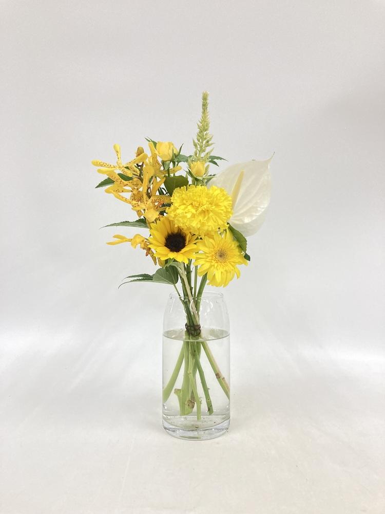 フローリストにおまかせ 季節の花束 S - イエロー -