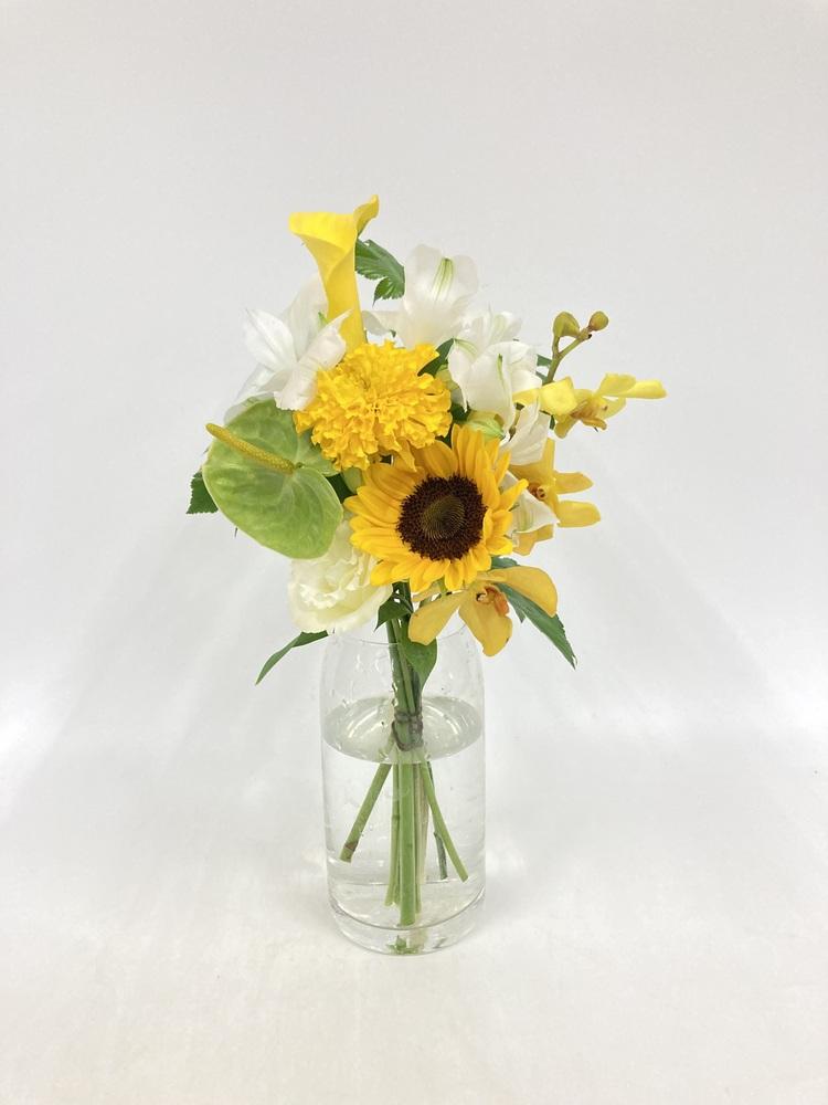 フローリストにおまかせ 季節の花束 S - イエロー -