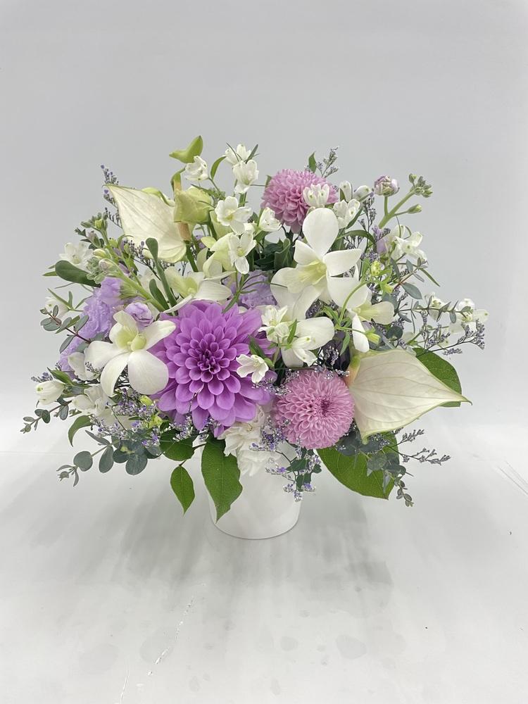 【お供え用】おまかせアレンジ M　- パープル -