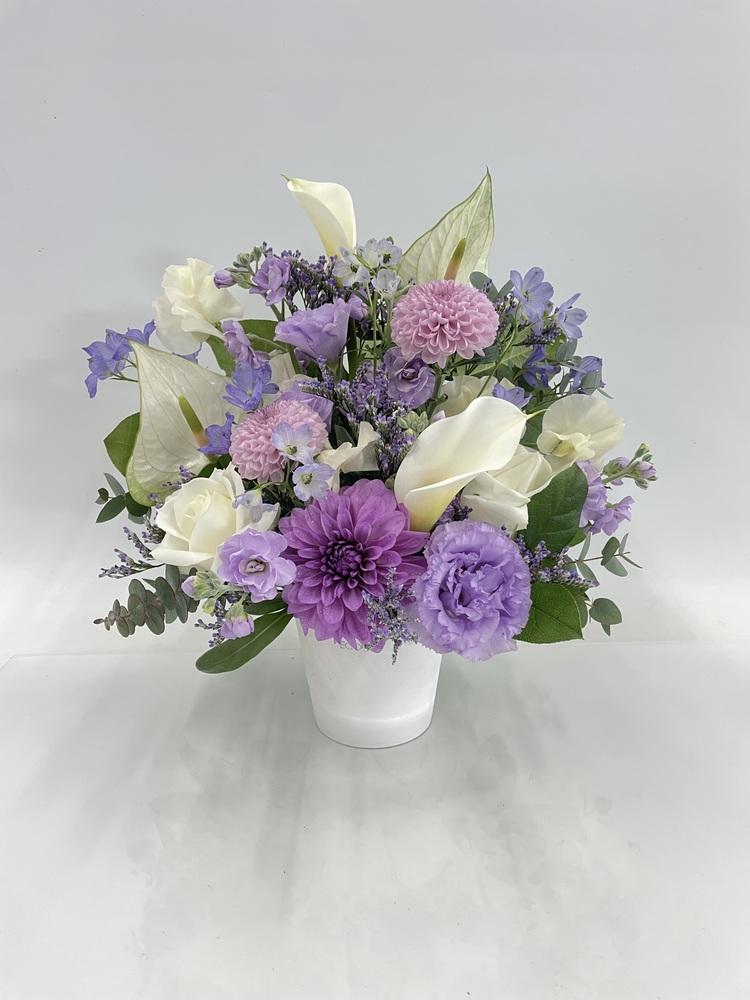 【お供え用】おまかせアレンジ M　- パープル -