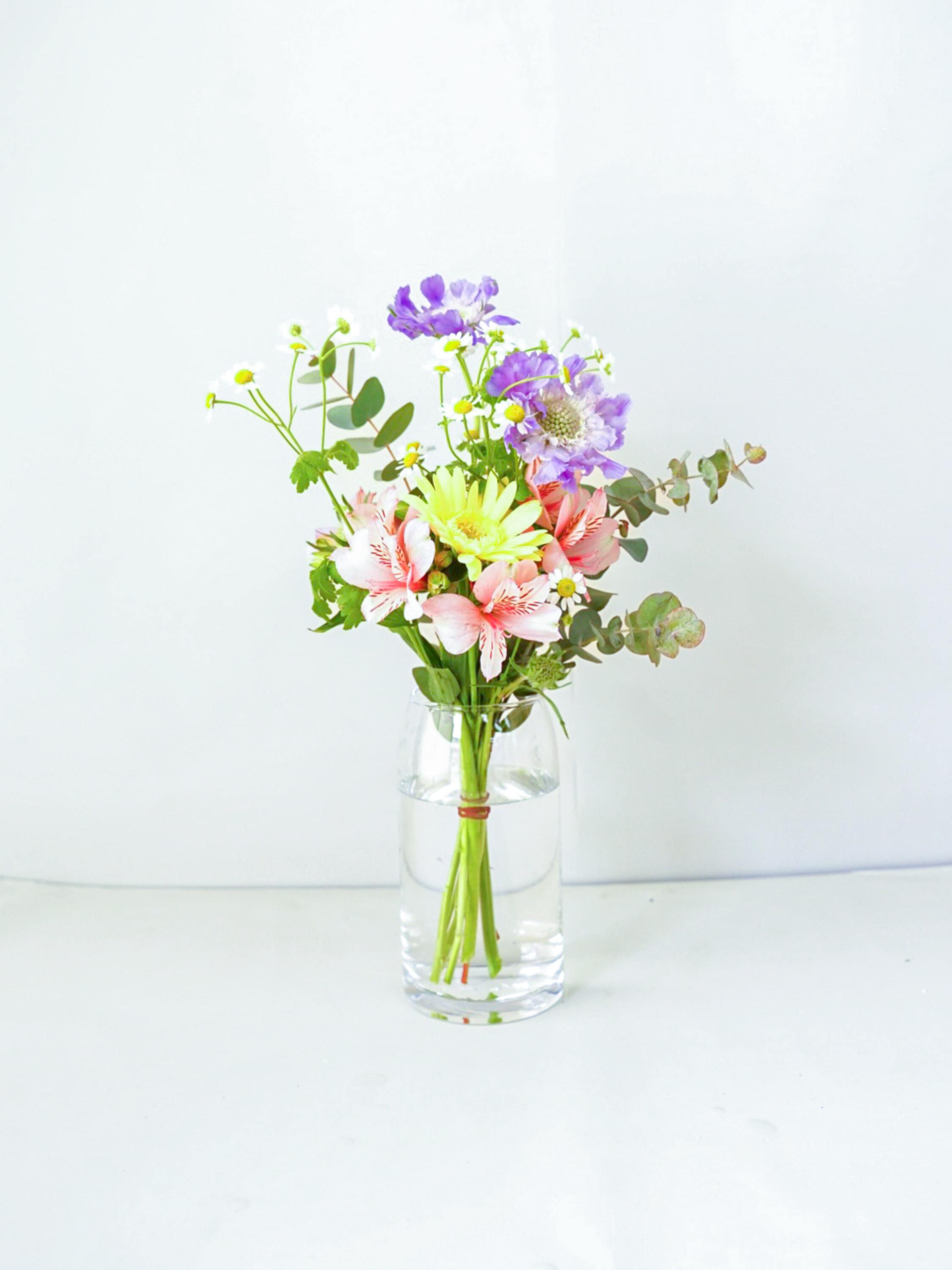 【誕生日ギフト】 フローリストにおまかせ 季節の花束 S - ミックス -