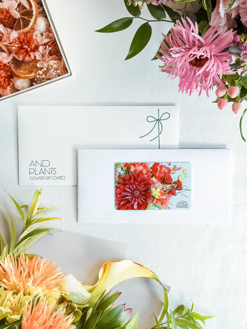 【フラワーギフトカード】AND PLANTS Flower Gift card Medium