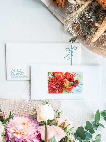 【フラワーギフトカード】AND PLANTS Flower Gift card Premium