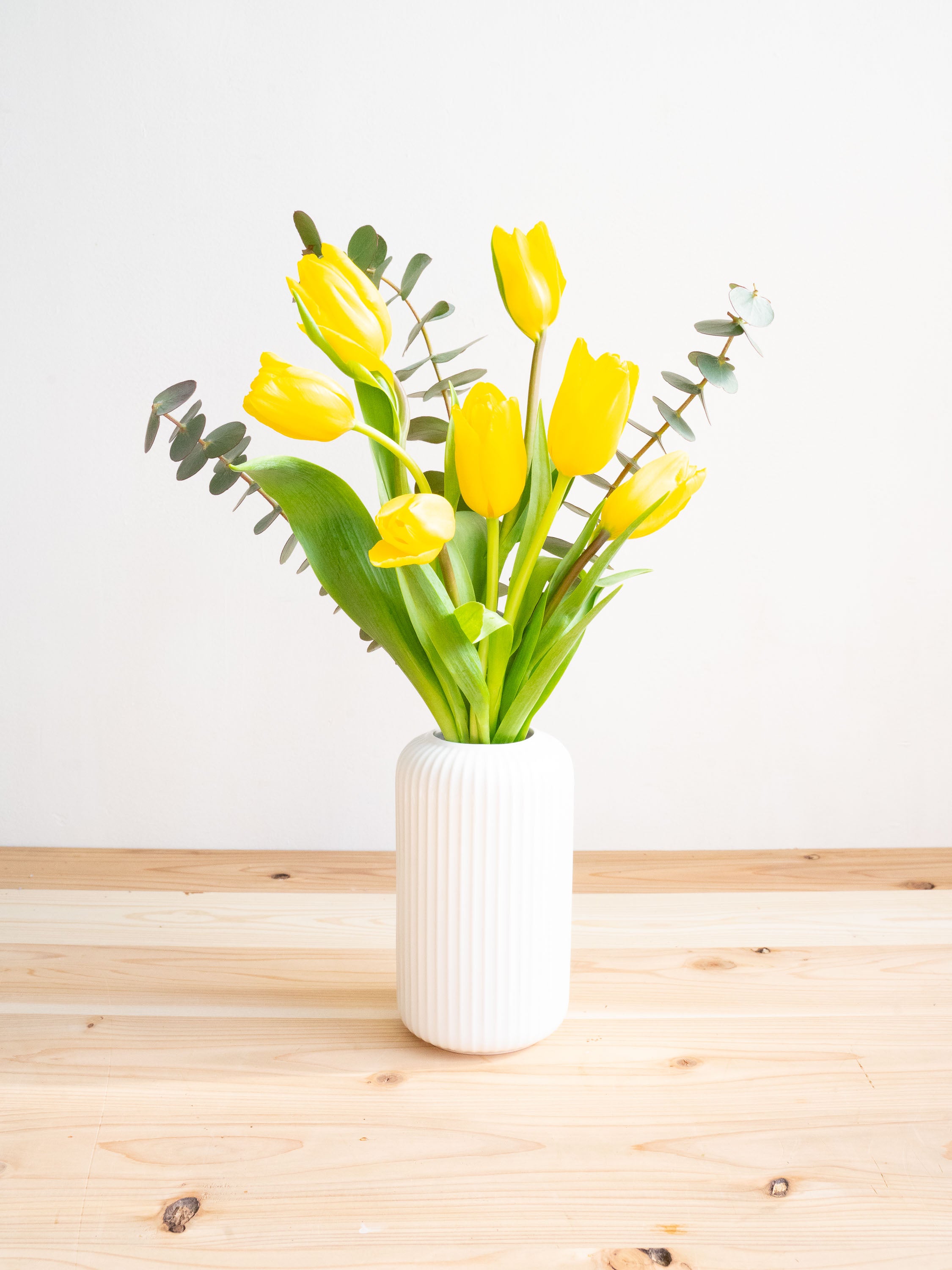 【2月の誕生花】チューリップの花束 7本 - イエロー -