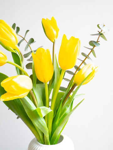 【2月の誕生花】チューリップの花束 7本 - イエロー -