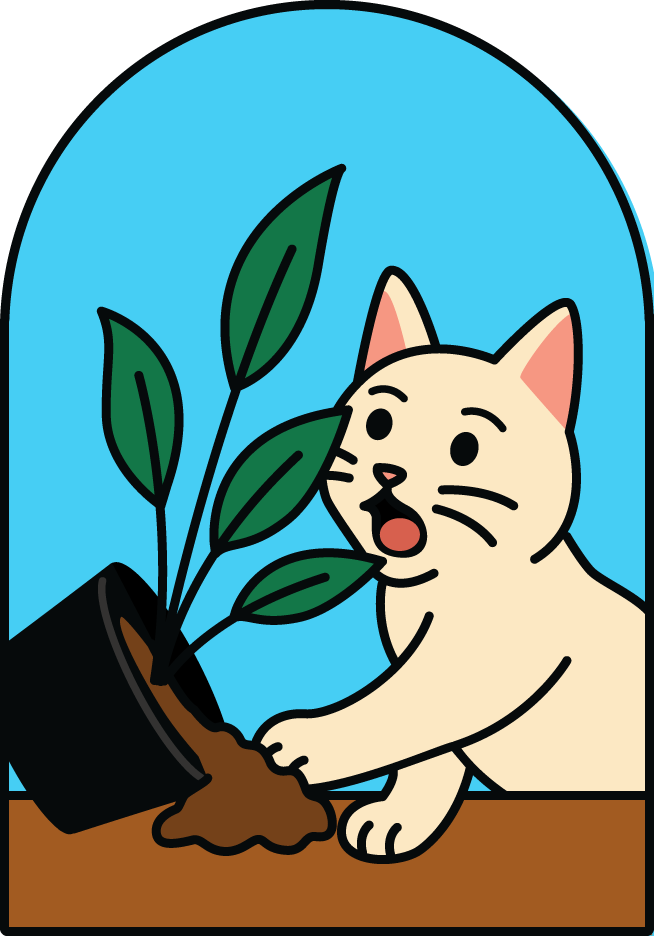 ペットが間違えて葉や土を口にしてしまったら、病気に繋がりますか？