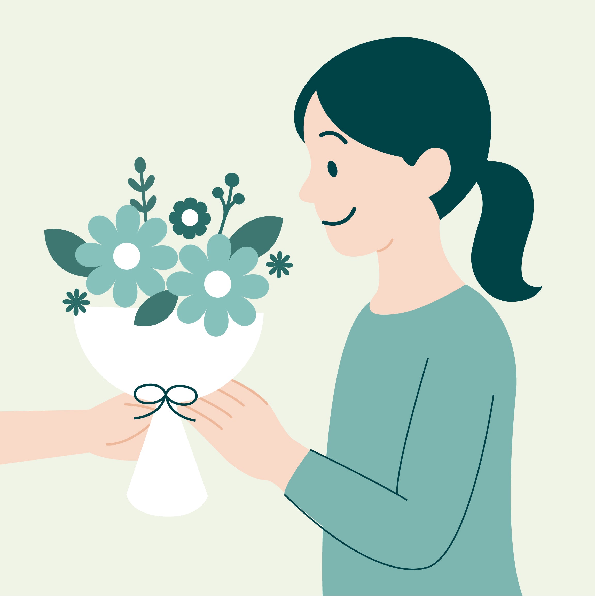 お相手の手元に商品が届く