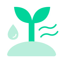 多孔質の素材で通気性・排水性が高い